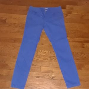 BRIGHT BABY BLUE LOFT JEANS